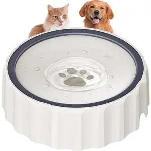 Dog Water Bowl No Spill 70oz/2L Large Capacity Dispenser Non Slip No Splash Pet Slow Feeder No Drip Dog Water Bowl on Vehicle Slow Water Bowl for Dogs and Cats