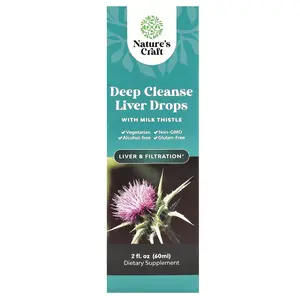 Nature's Craft Deep Cleanse Liver Drops with Milk Thistle, 2 fl oz (60 ml)