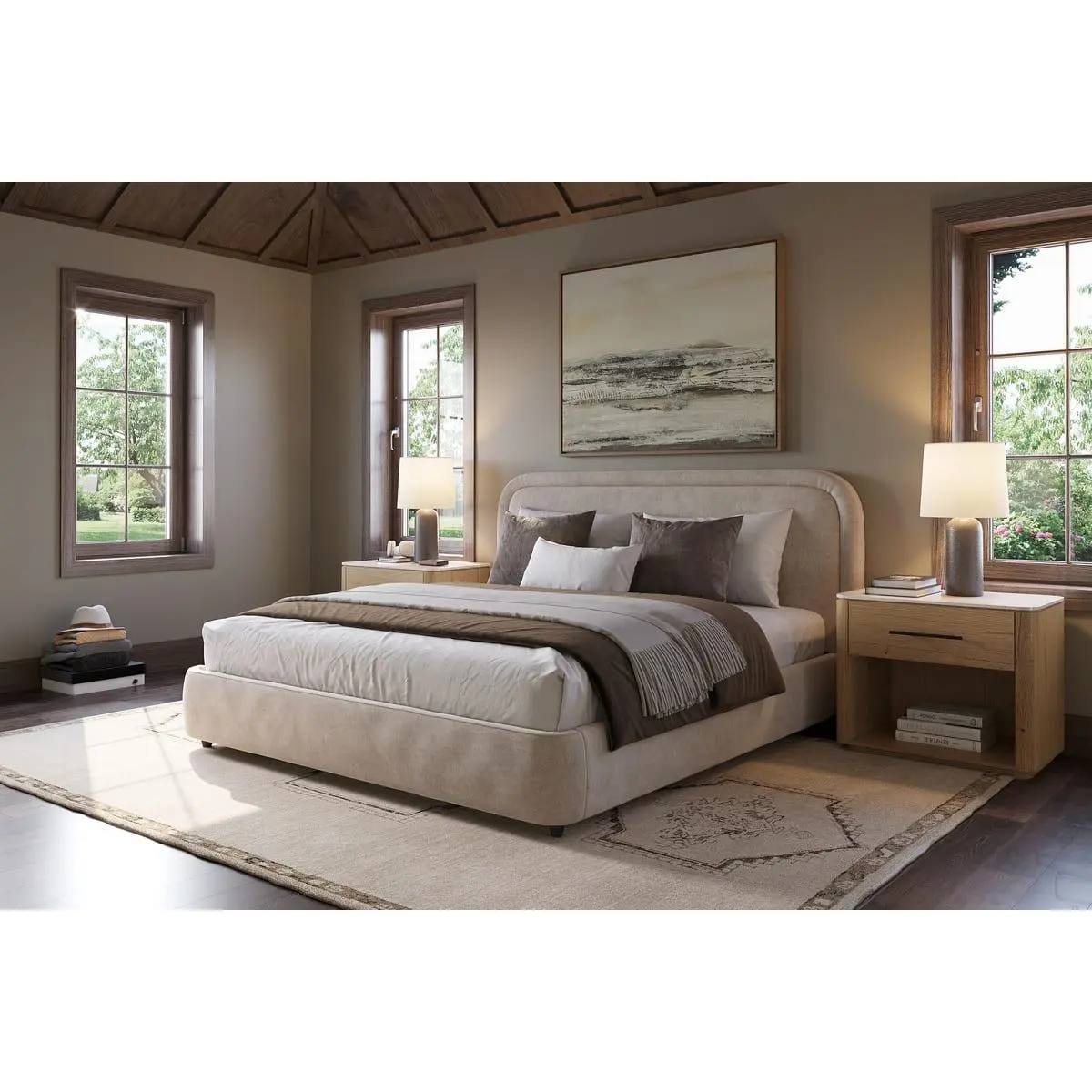 Ivery Bed – Round Headboard