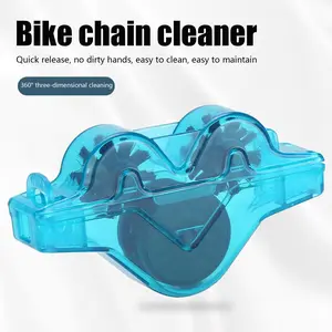 Bike Chain Cleaning Tool, Chain Scrubber with 360° Automatic Brushes, No Chain Removal Drivetrain Maintenance Kit for Mountain Bike,Road Bike,Ebike and Trail Bikes
