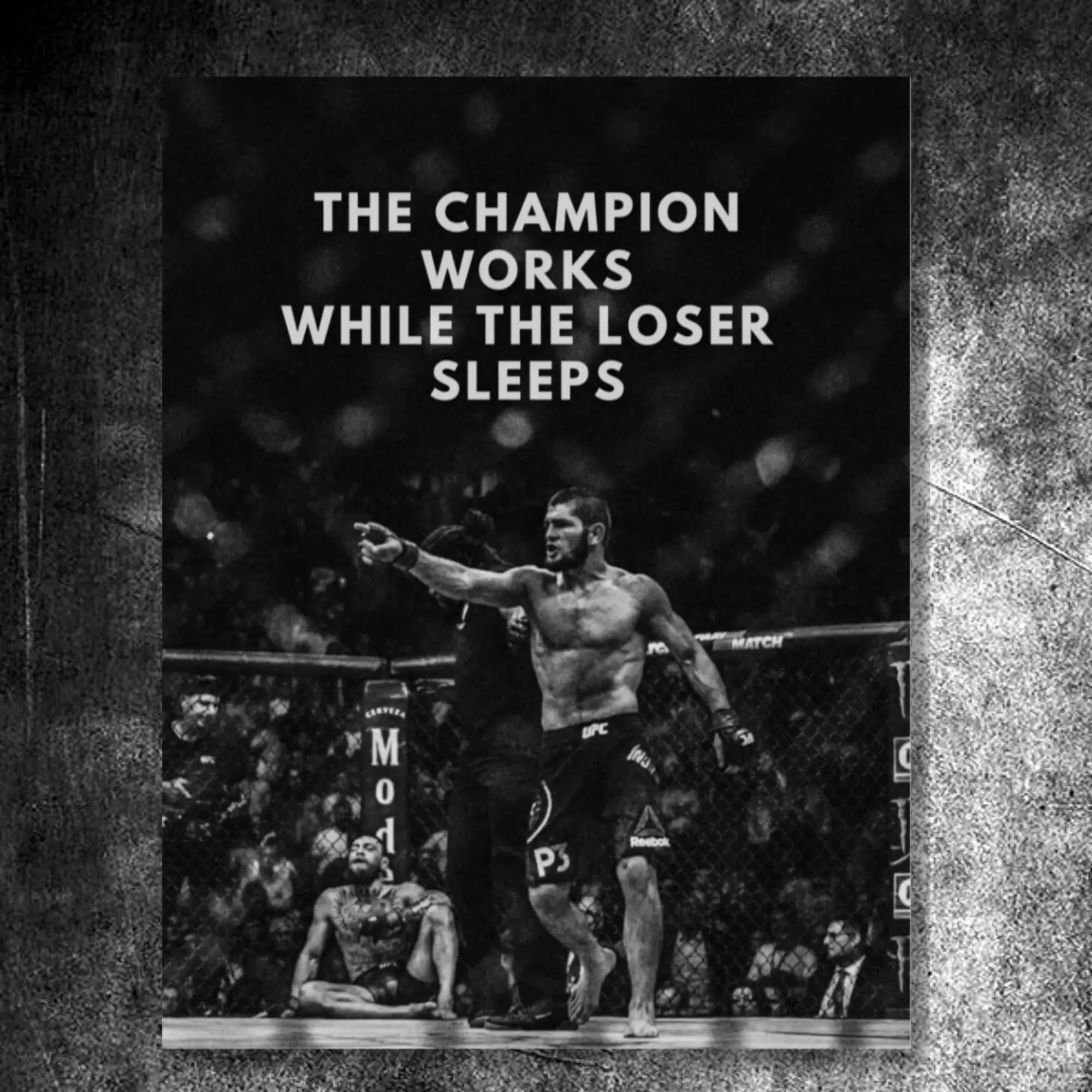 Khabib Nurmagomedov UFC poster The Eagle Dagestan wrestling art MMA wall decor for fight fans Champion mindset print( Unframed - Print Only )