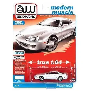 1993 Supra - Super White 1:64 Scale Diecast Model Car by Auto World