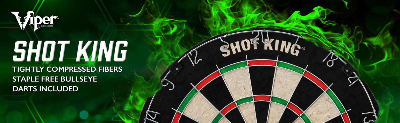 Viper Shot King Sisal Dartboard with Black and White Design, Includes Sisal Pins, Official Competition, Model Viper Viper Shot King Sisal Dartboard with Black and White Design, Includes Sisal Pins, Official Competition, Model Viper