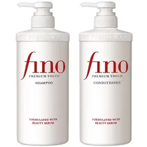 Fino Premium Touch Repair Shampoo & Conditioner Set 550ml Each with Beauty Serum Formula Single Bottle Option Available