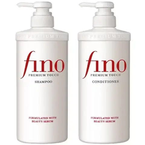 Fino Premium Touch Repairing Haircare Multi-Pack for Adults - 550ml Each Repairing Shampoo, 550ml Each Hydrating Conditioner with Beauty Serum Formula, Single Bottle Option for Anti-Frizz Hair-Moisturizing Curly, Wavy Locks
