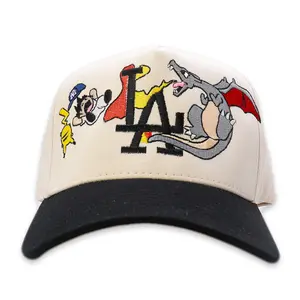 Embroidered Snapback Baseball Hat with Anime Design for Men and Women