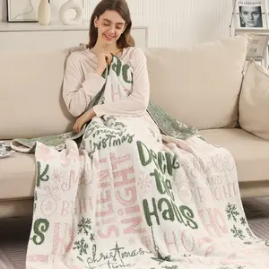 ComfyLuxe Christmas Themed Pattern Luxury Soft Throw Blanket