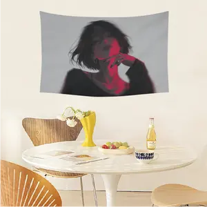 1 anime girl tapestry, soft and comfortable design polyester wall decoration, light and easy to install, the best wall decoration in spring living room - the ideal gift for friends. Size can be selected to add bright color to spring