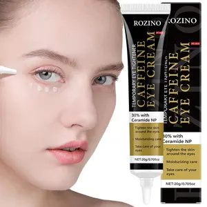 Rozino30% Caffeine Ceramide Eye Cream 20g, High Concentration Caffeine, Ceramide Np & Aloe Vera, Instant Lift, Deep Hydration, Anti-Wrinkle, All Skin Types