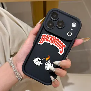 Fashion B-Backwoods Trend Illustration Phone Case, Compatible with iPhone 17 16e 16 15 14 13 12 11 Mini Pro Max Air X XR Xsmax 8 7 Plus, Anti-Fall Soft Tpu