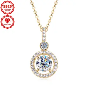 3.37g, Cubic 6.5mm*1pcs, 3mm*1pcs, 1.3mm*4pcs, 1.2mm*24pcs, Total Carat 1.33ct Single Strand Cubic Pendant Necklace 925 Sterling Silvery Women's Fashion Round Stone Style s necklace initialnecklace
