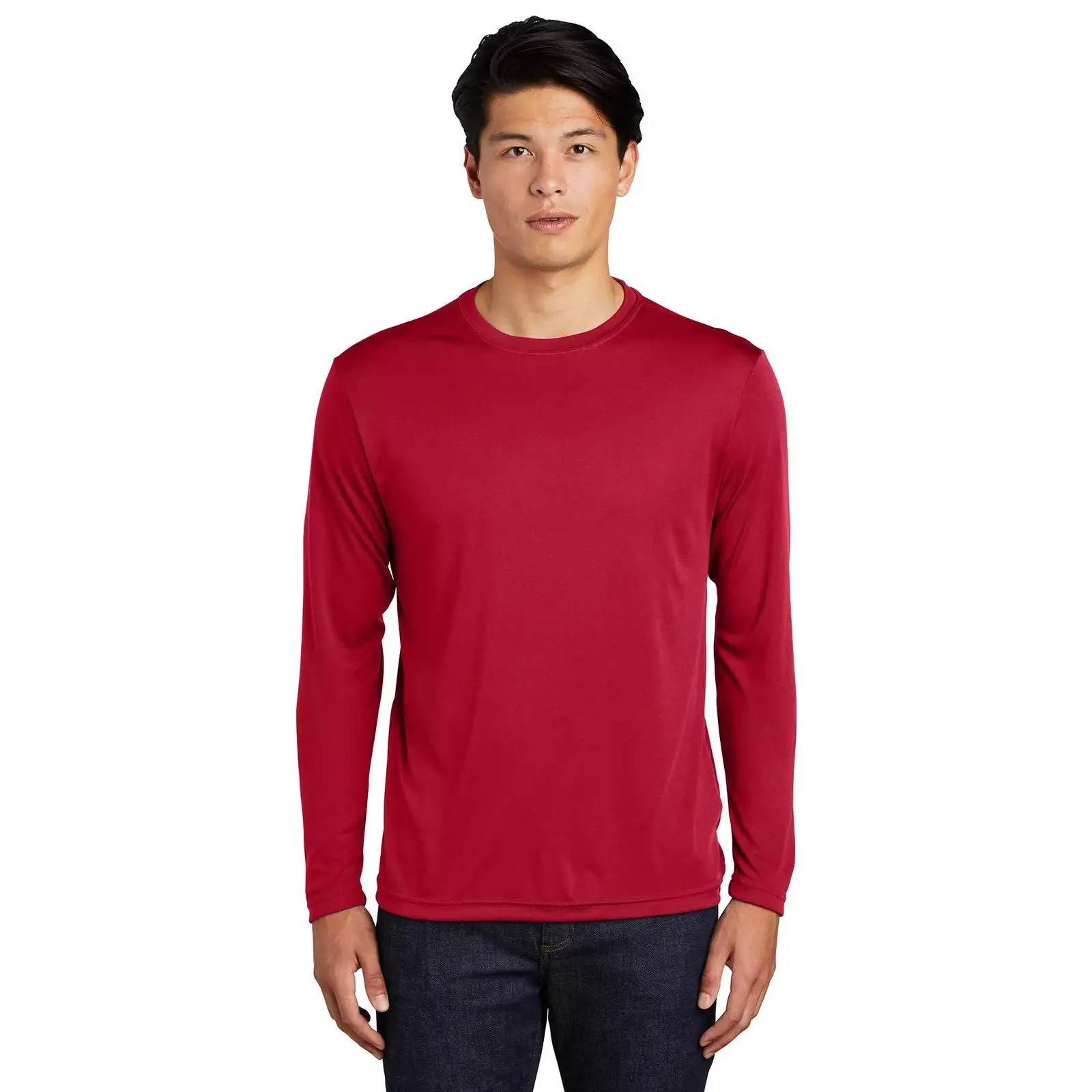 Sport-Tek ST350LS Men's Long Sleeve Dri Competitor Performance Plain Tee