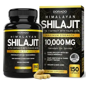 Shilajit Capsules with 85+ Trace Minerals (75 Day Supply, 1000mg Extract per Serving) Himalayan Shilajit for Men & Women with Fulvic Acid - Third Party Tested Supplement, Non GMO, Vegan & USA Made