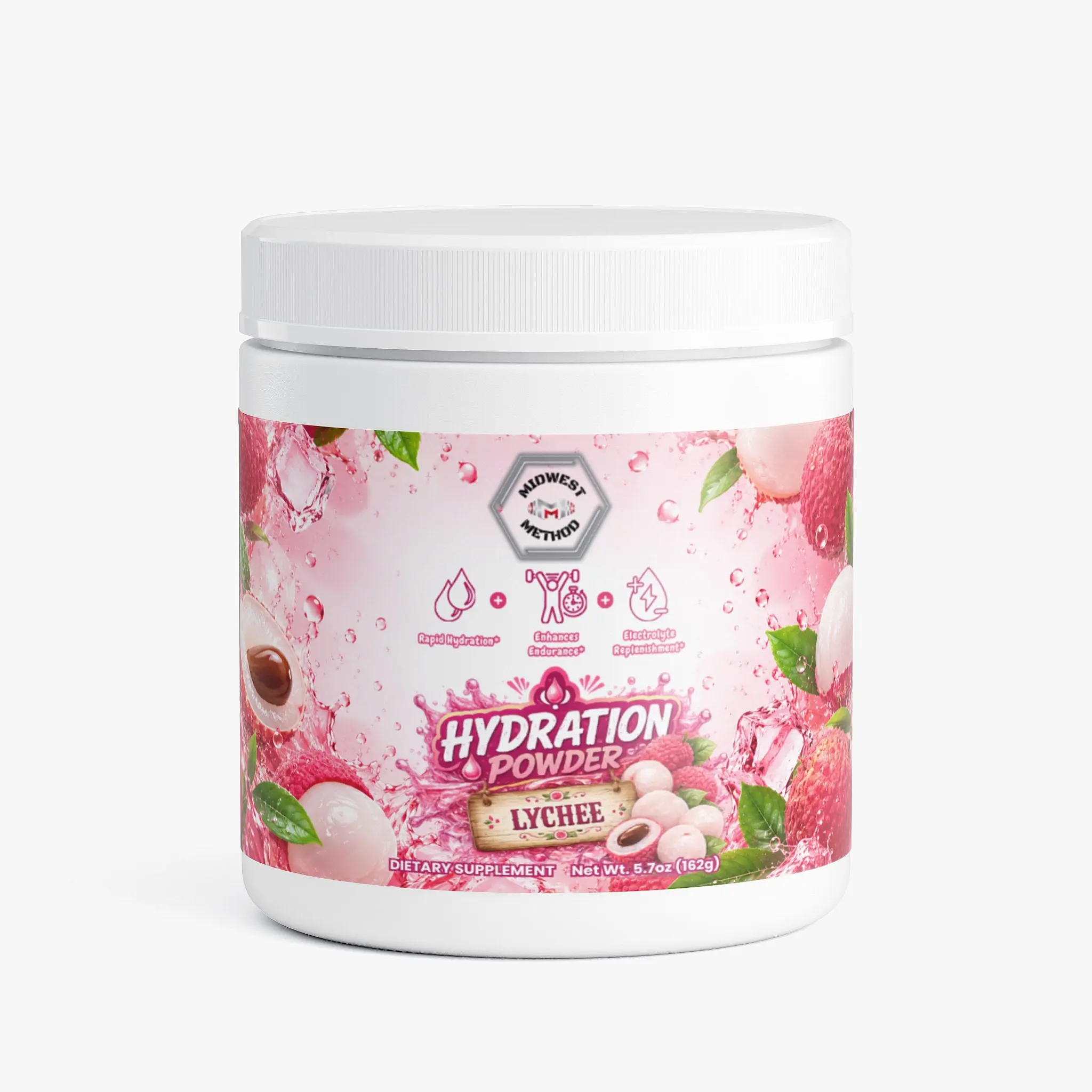 Midwest Method Hydration Powder - Lychee | Electrolyte Drink Mix | 30 Servings