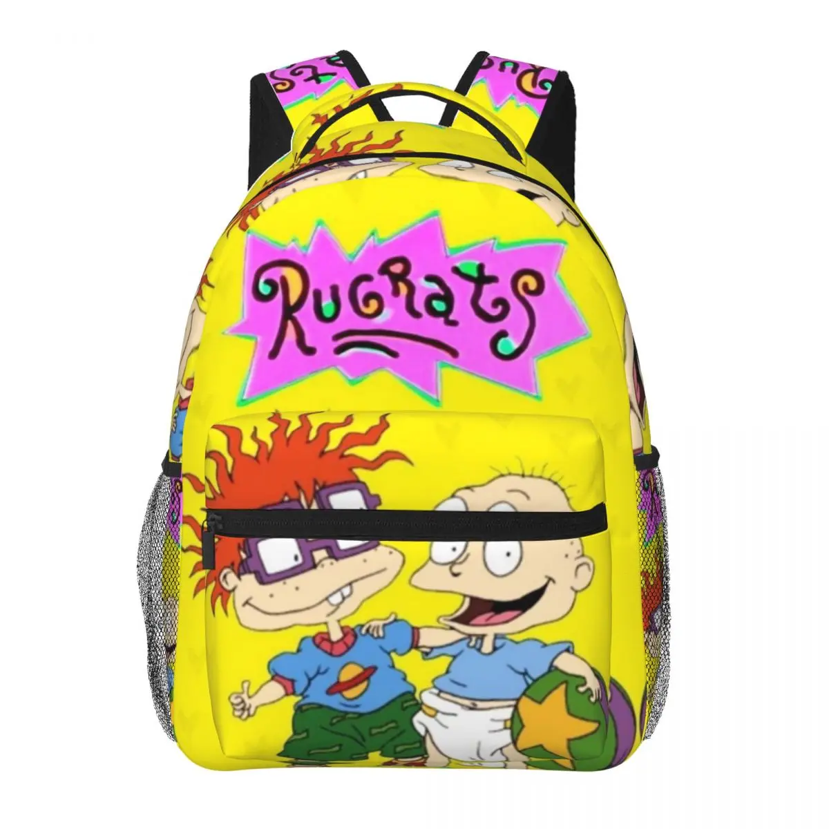 Rugrats Tommy & Chuckie Full Print Backpack Large Capacity Kids School Daypack Lightweight Children Backpack