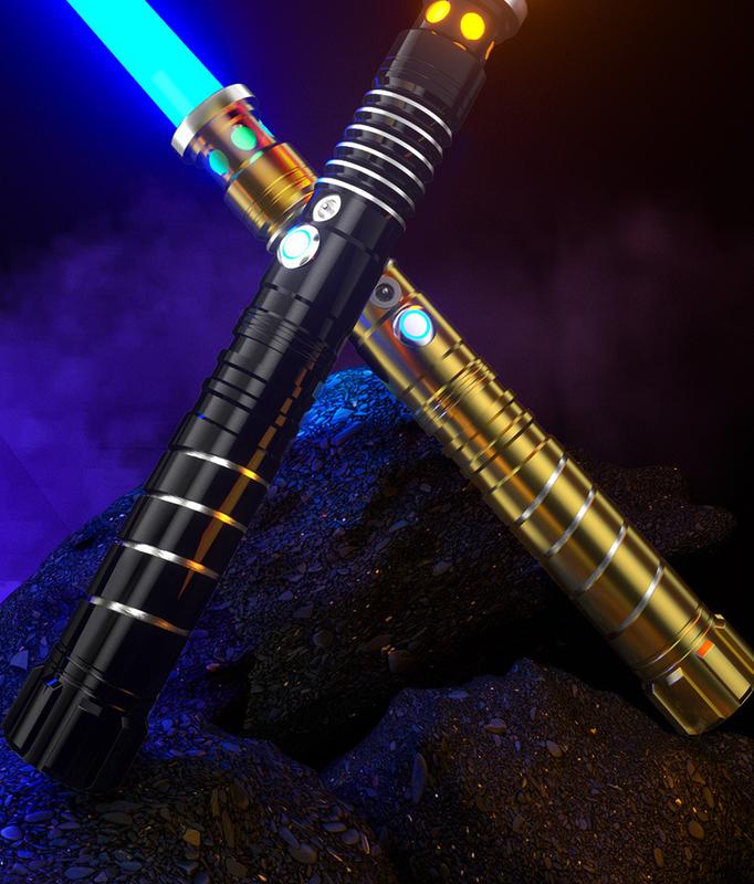 Interstellar Alloy Cool Real Lightsabers Metal Laser Sword with 16 Vibrant Colors, Vibrating Function for Immersive Play & Fun