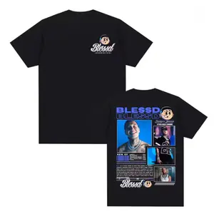 Blessd El Bendito Album Tour 2026 Merch T Shirt Men Women Casual Cotton High Quality T-shirts Fashion Hip Hop T-shirt Streetwear