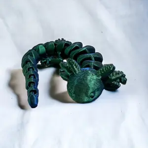 Articulated Axolotl 3D printed fidget Small or Large Multicoloured Educational Game