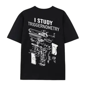 I Study Triggernometry T-Shirt, Funny Gun Shirt for Men, 2nd Amendment Gift, Tactical Firearm Tee, Pro Gun Rights Shirt, Military Humor Gift