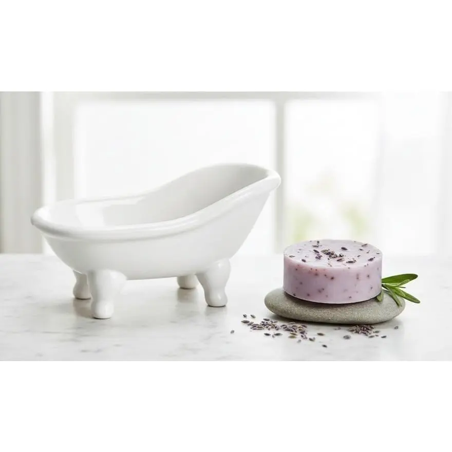 Chic Ceramic Mini Tub Soap Dish