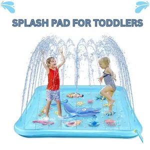 Large 67-Inch Splash Pad for Kids – Outdoor Water Sprinkler Toy for Toddlers, Boys & Girls | Summer Backyard Pool Fun for Ages 3-9