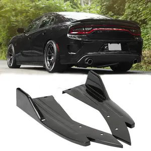 For Dodge Charger Challenger SRT Rear Bumper Lip Side Splitter Diffuser Body Kit