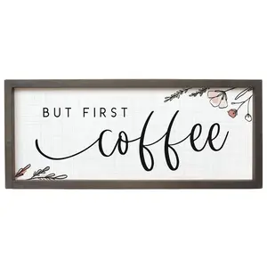 Sincere Surroundings 24" First Coffee FarmhouseDecor
