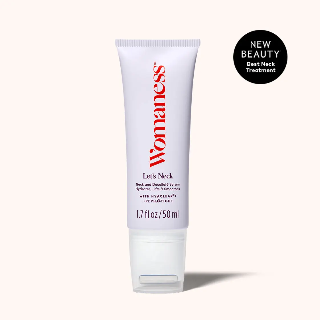 Womaness Let's Neck Hydrating & Smoothing Neck & Décolleté Serum, 1.7 fl oz Vegan Formula with Hyaluronic Acid, Anti-Wrinkle, Brightening, Cruelty-Free, Chemical-Free, Anti-Oxidants