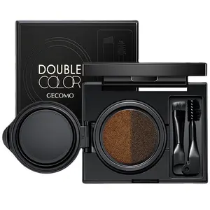 Manwan Select Gemeng Two-tone Cushion Eyebrow Cream Easy to Apply Non-cakey Fine Eyebrow Powder Cross-border Makeup Long-lasting Setting eyebrow pencil