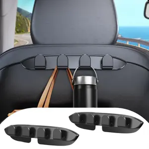 Oatsbasf 2 Pack Car Seat Hooks for Tesla Model Y Model 3 Accessories 2024 2023 2022 2021, Purse Hanger for Car, Automotive Seat Back Organizers for Purses and Bags, Handbag Backpack Grocery Bag Holder