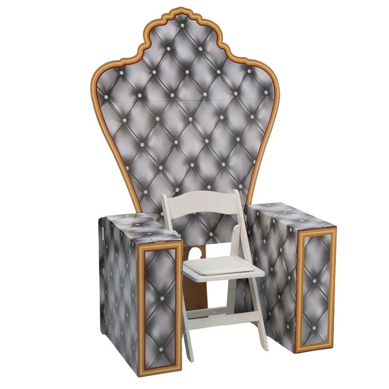 44" x 23" x 71" 3D Royalty Chair Cardboard Cutout Stand-Up