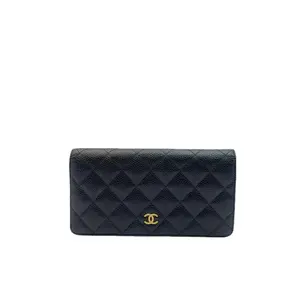 Pre-owned CHANEL france Crossbody Bags H1 Black Gold Caviar Leather CF Wallet H1 03311