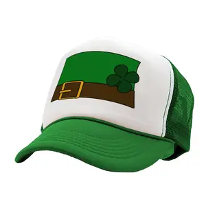 LEPRECHAUN - st paddys day patricks irish ireland - Vintage Retro Style Trucker Cap Hat