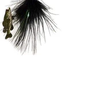 Black-and-Yellow Crappie Fishing Jig