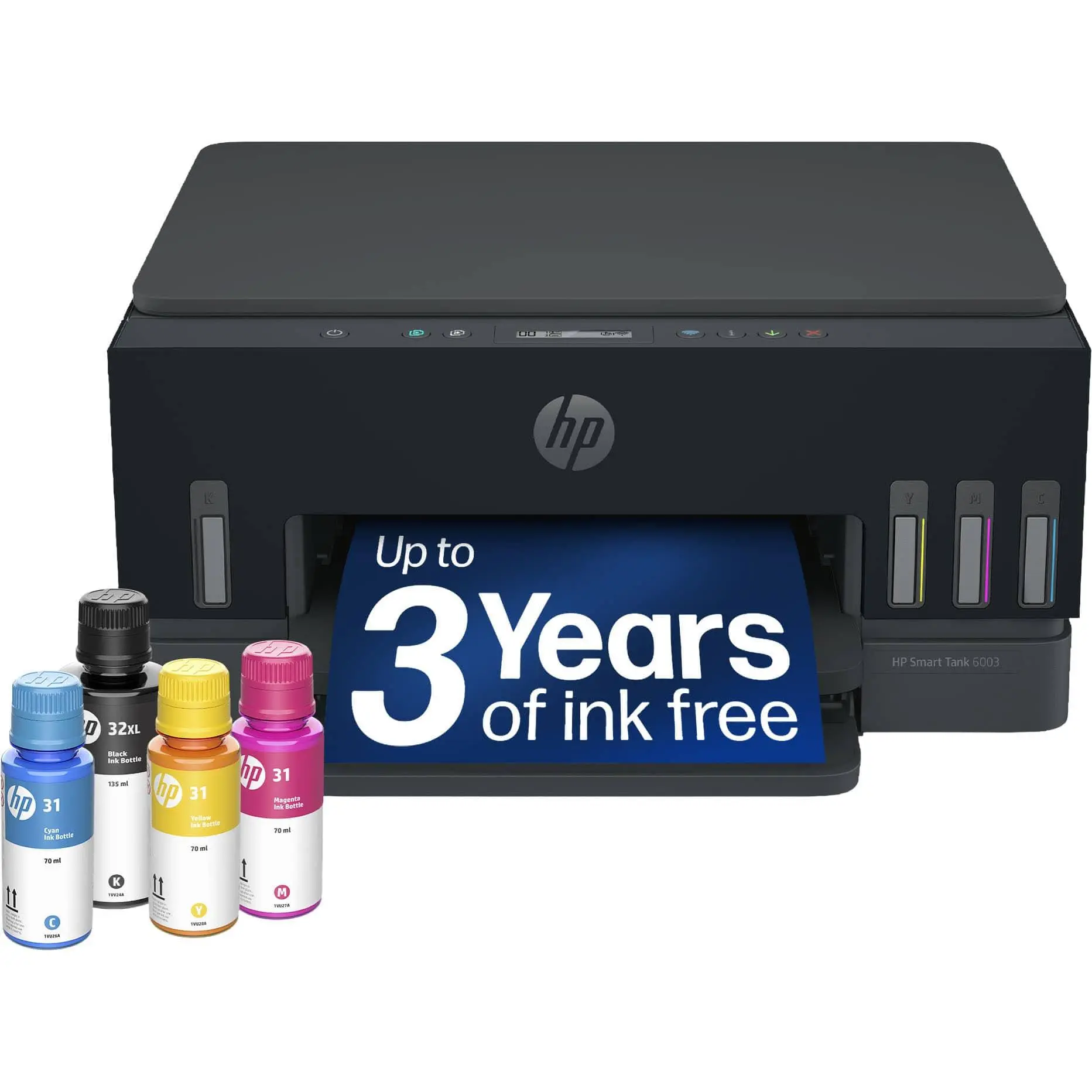Smart Tank 6003 Wireless All-in-One AI-Enabled Cartridge-Free Supertank Inkjet Printer with 3 Years of Ink Included¹