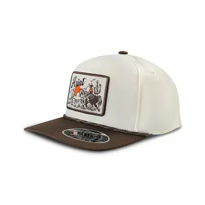 A300095892 Ariat Men's F110 Desert Patch Snap Back Ball Cap - Tan / Brown