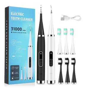 Electric Tooth Cleaner, 1 Set Rechargeable Oral Cleaning Machine with 3 Brush Heads for Adults, Personal Oral Care Appliances, Teeth Cleaning Machine