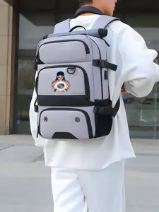 This hiking backpack, featuring Michael Jackson's hand holding the Earth, is a multi-layered design, perfect for back-to-school or New Year's gifts.