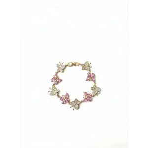 Pink Butterfly Bracelet