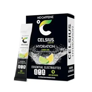 CELSIUS Hydration™ Lemon Lime, Sugar Free Electrolyte Hydration Drink Mix (Pack of 14)
