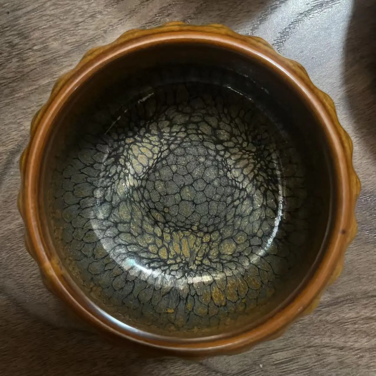 - ： Handmade Jian Zhan Teacup, Kiln Change Glaze,Traditional Ceramic Tea Bowl