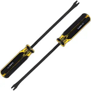 2PCS 9.6" Nail Pullers, Manual Tack Puller, Staple Remover Screwdriver Tool For Upholstery, automotive trim, bicycle tire remove, Hard to Remove Nails