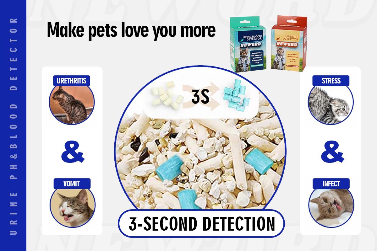 Cat Litter Self Checking Particles with Urine pH Detector Highlights Abnormal Color for Pet Health Monitoring