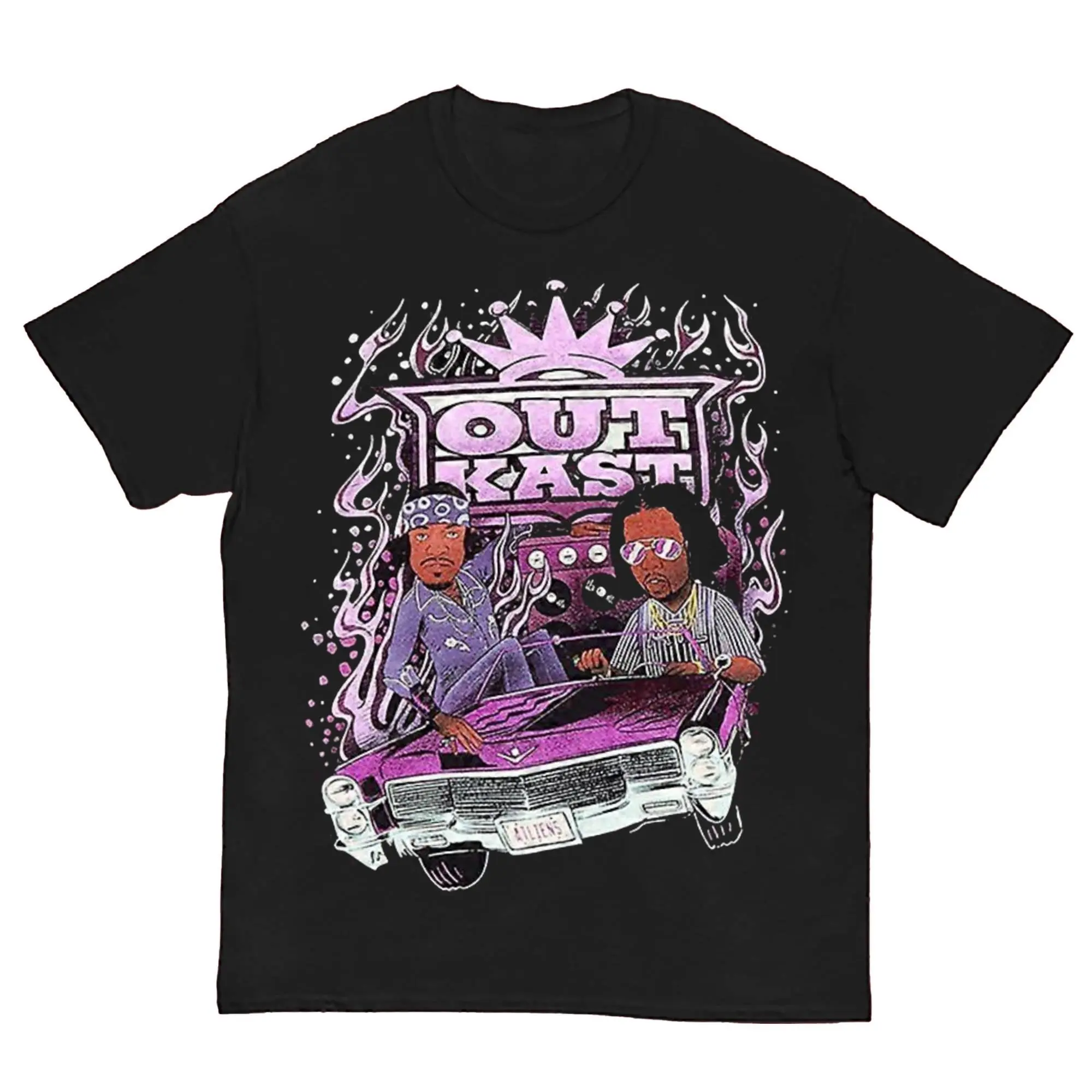 OutKast Two Dope Boyz (In a Cadillac) ATLiens Graphic T-Shirt – Vintage Hip Hop Duo Fan Tee