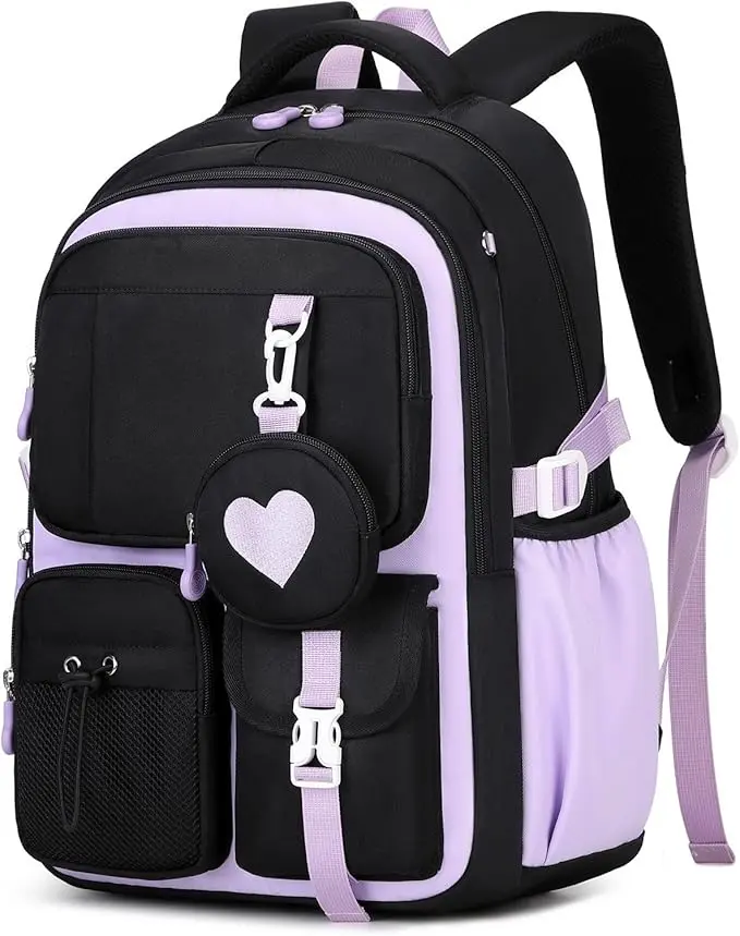 Girls Backpack, Kids Backpack for Girls, School bag for Primary Elementary Teenage, Middle School Students Bookbag