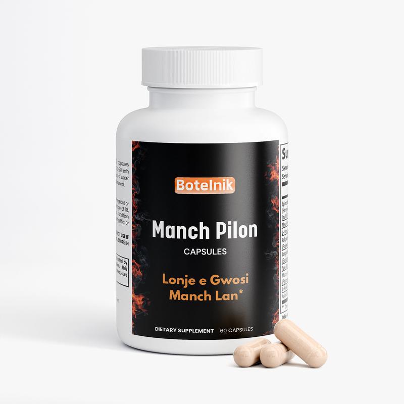BoteInit Manch Pilon Dietary Supplement 60 Tablets United States of America Enhances Energy & Improves Nutrient Absorption