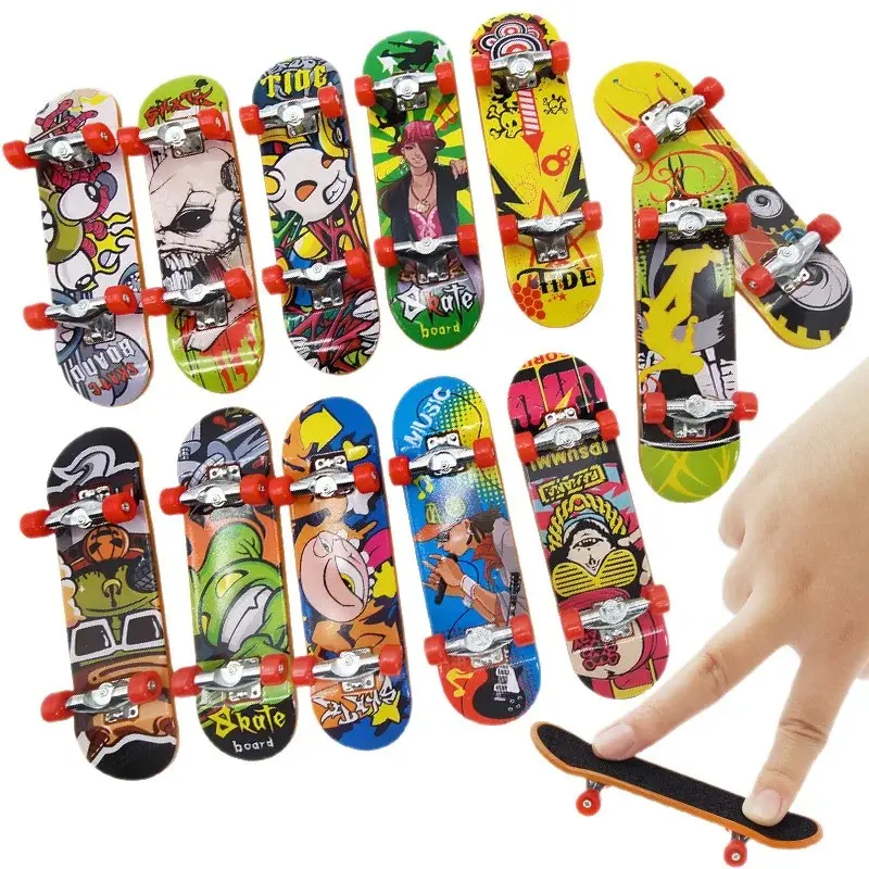 Mini Professional Finger Skateboard Creative Fingertip Skate Board Toys Anti Stress Relief Sensory for Kids Boys Birthday Gifts