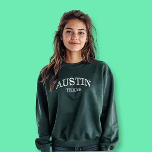 Austin Texas Travel Embroidered Sweatshirt