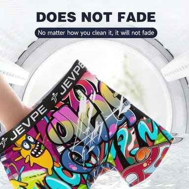 12 Pack Random Color Men’s Boxers – Funny Graffiti & Street Vibes