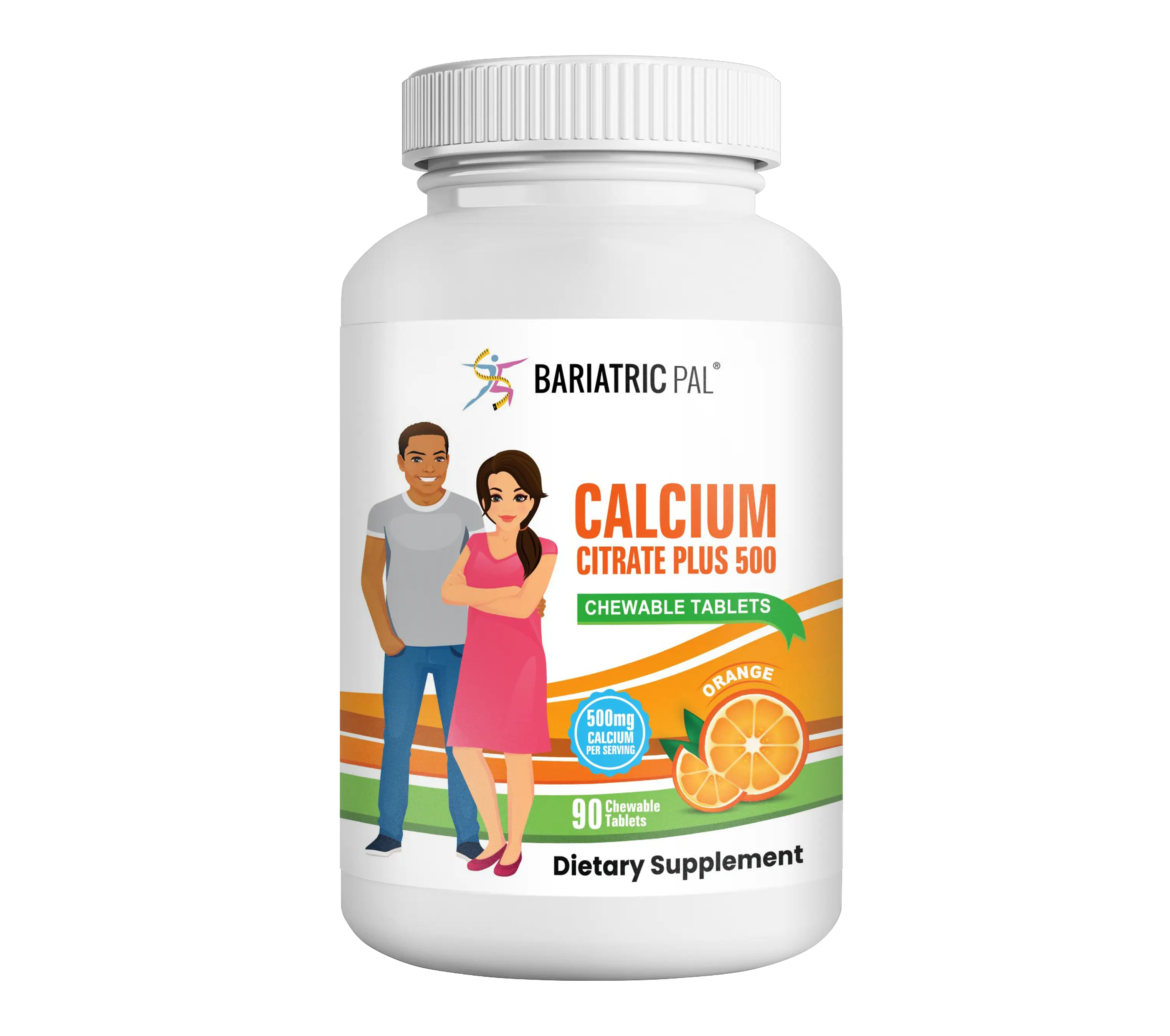 BariatricPal Calcium Citrate 500mg Chewable - Orange